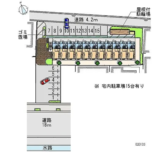 ★手数料０円★姫路市庄田　月極駐車場（LP）